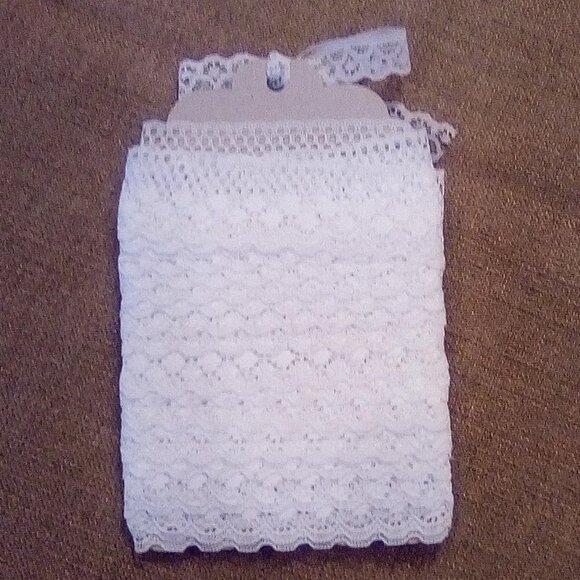 Vintage White Lace Trim 1.25 Inch Wide x 20 Feet Long - Never Used - Picture 4 of 5